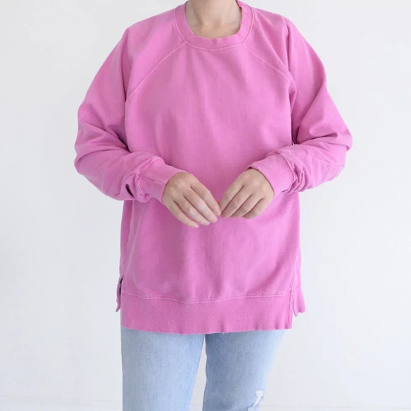 Urban Outfitters BDG Pink Crewneck Sweater  Barbiecore S - Picture 2 of 11